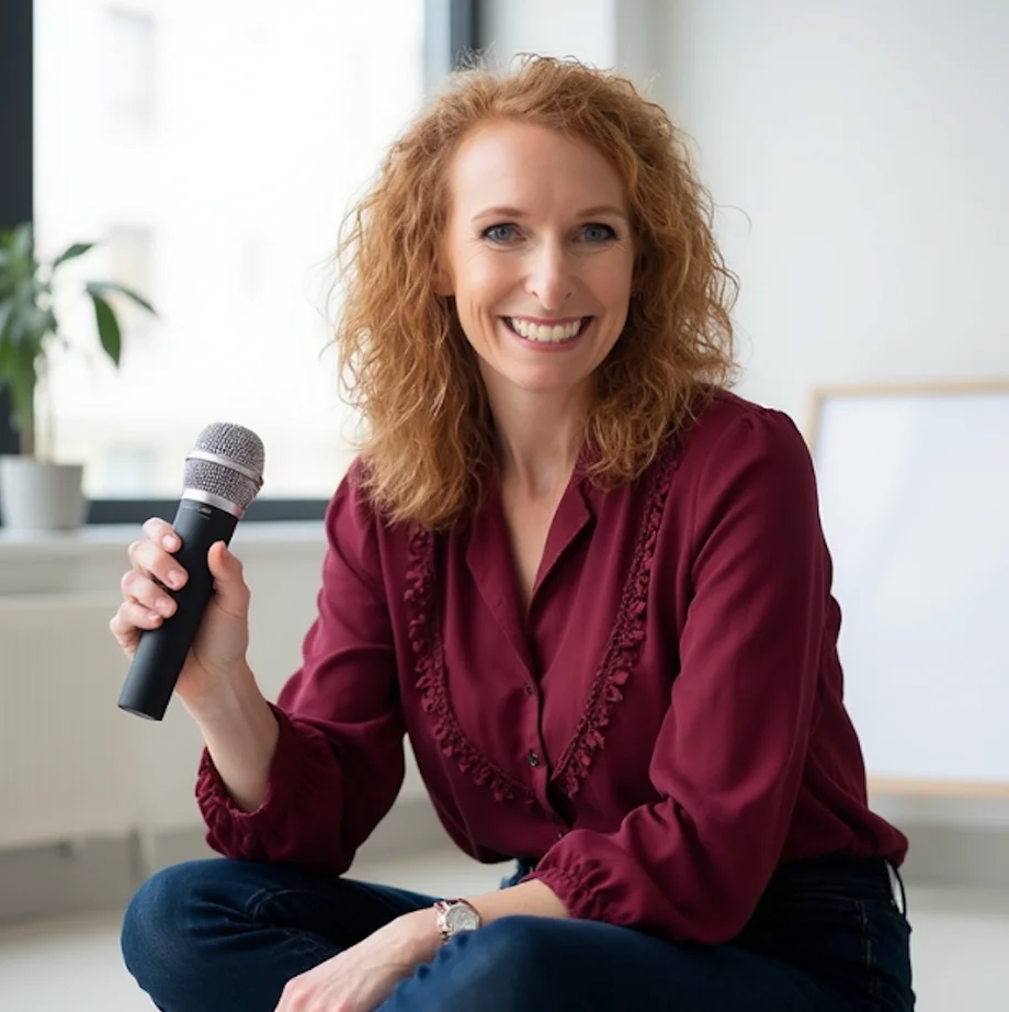 Melissa Montgomery speaking at a conference